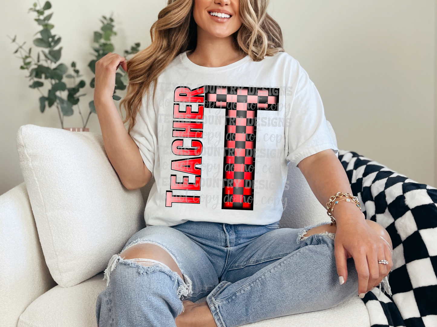 School Grades Red Checkered