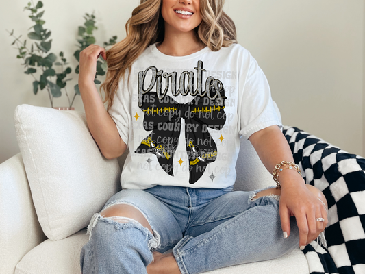 Lytle Pirates Football Ribbon Bow