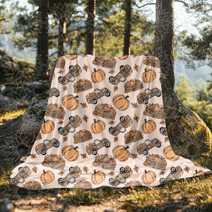 Autumn Leaves & Pumpkins Please Seamless