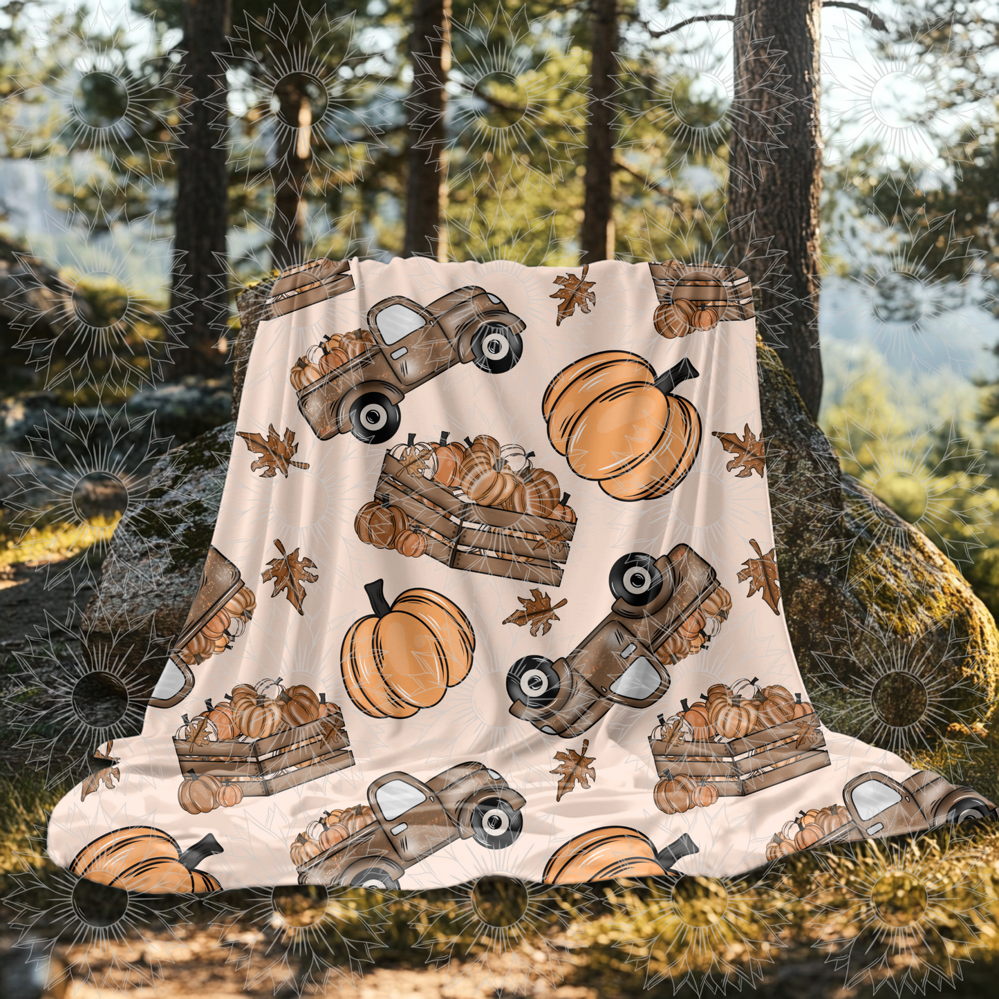 Autumn Leaves & Pumpkins Please Seamless