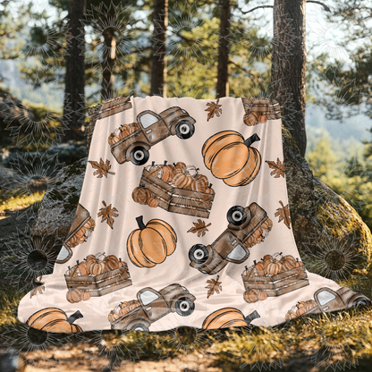 Autumn Leaves & Pumpkins Please Seamless