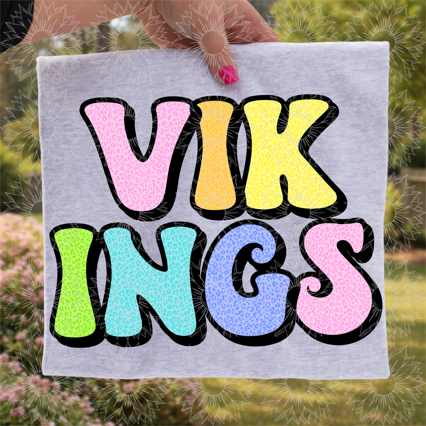 Retro Leopard Vikings