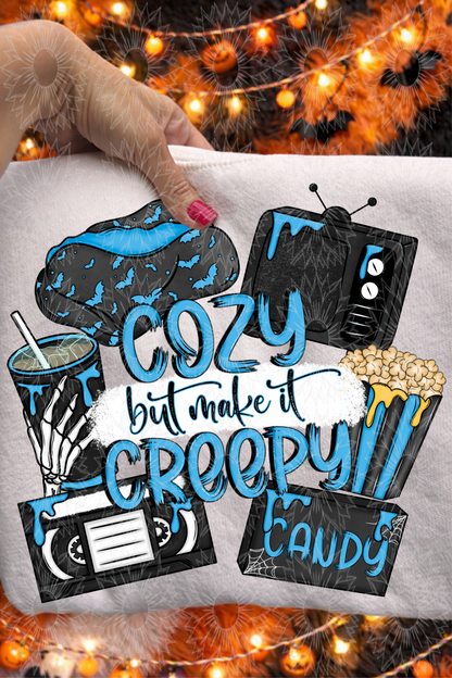 Cozy But Make It Creepy Blue