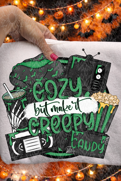 Cozy But Make It Creepy Green