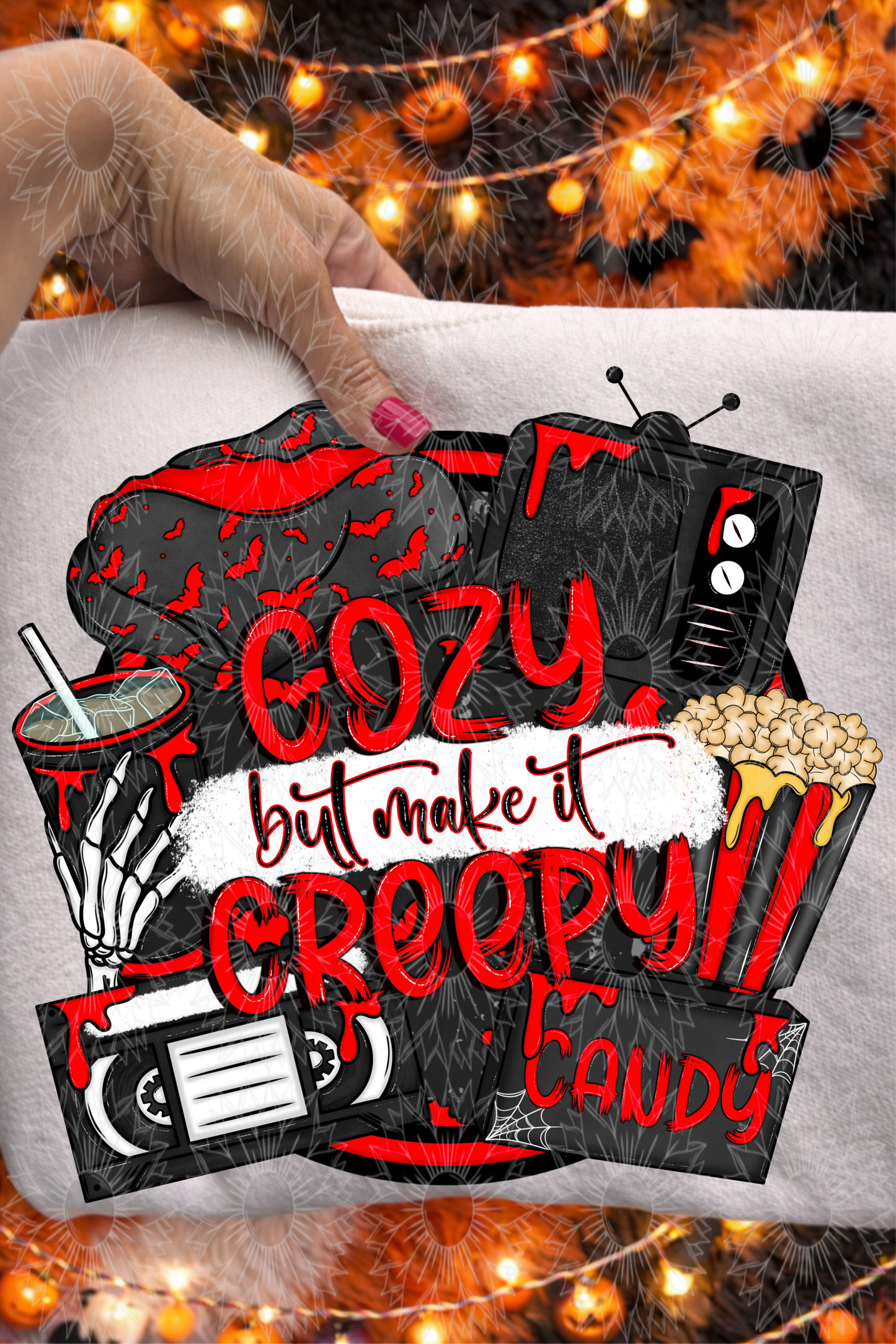 Cozy But Make It Creepy Red