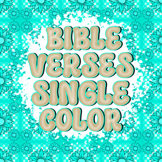 Bible Verses Single Color