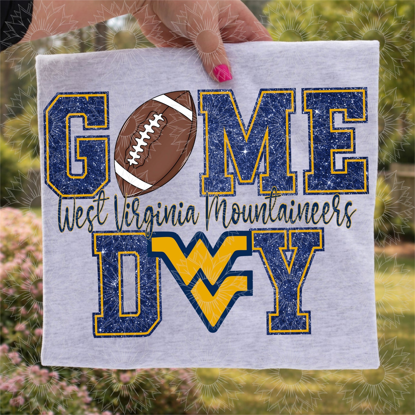 CUSTOM REQUEST: Glitter Game Day W/Mascot