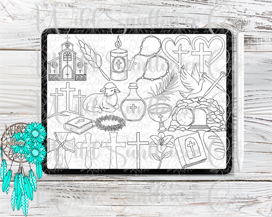 Faith Procreate Stamps