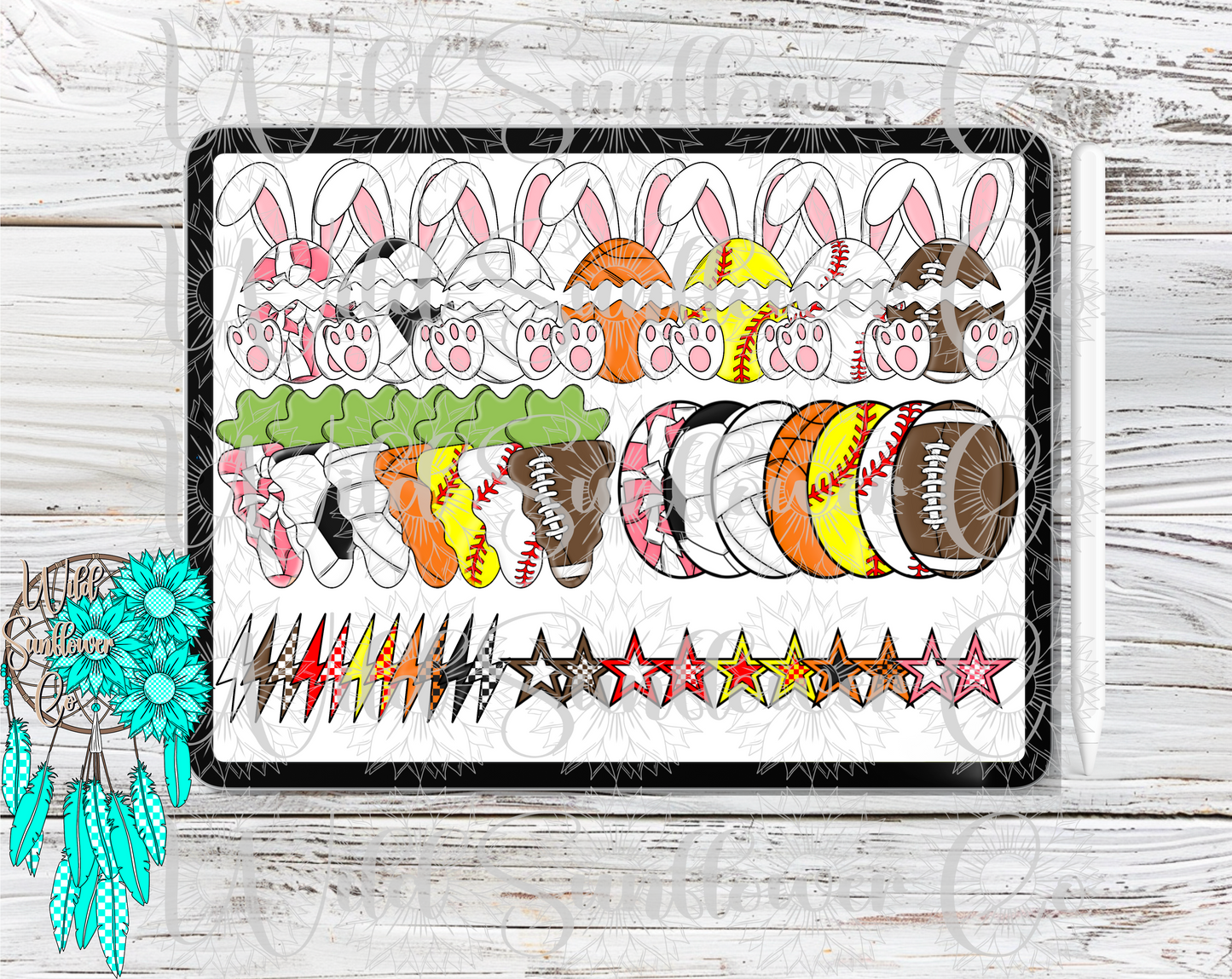 Easter Sports Clipart Set