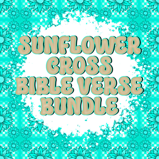 Sunflower Cross Bible Verse Bundle