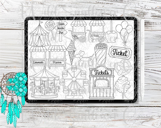 Carnival Procreate Stamps