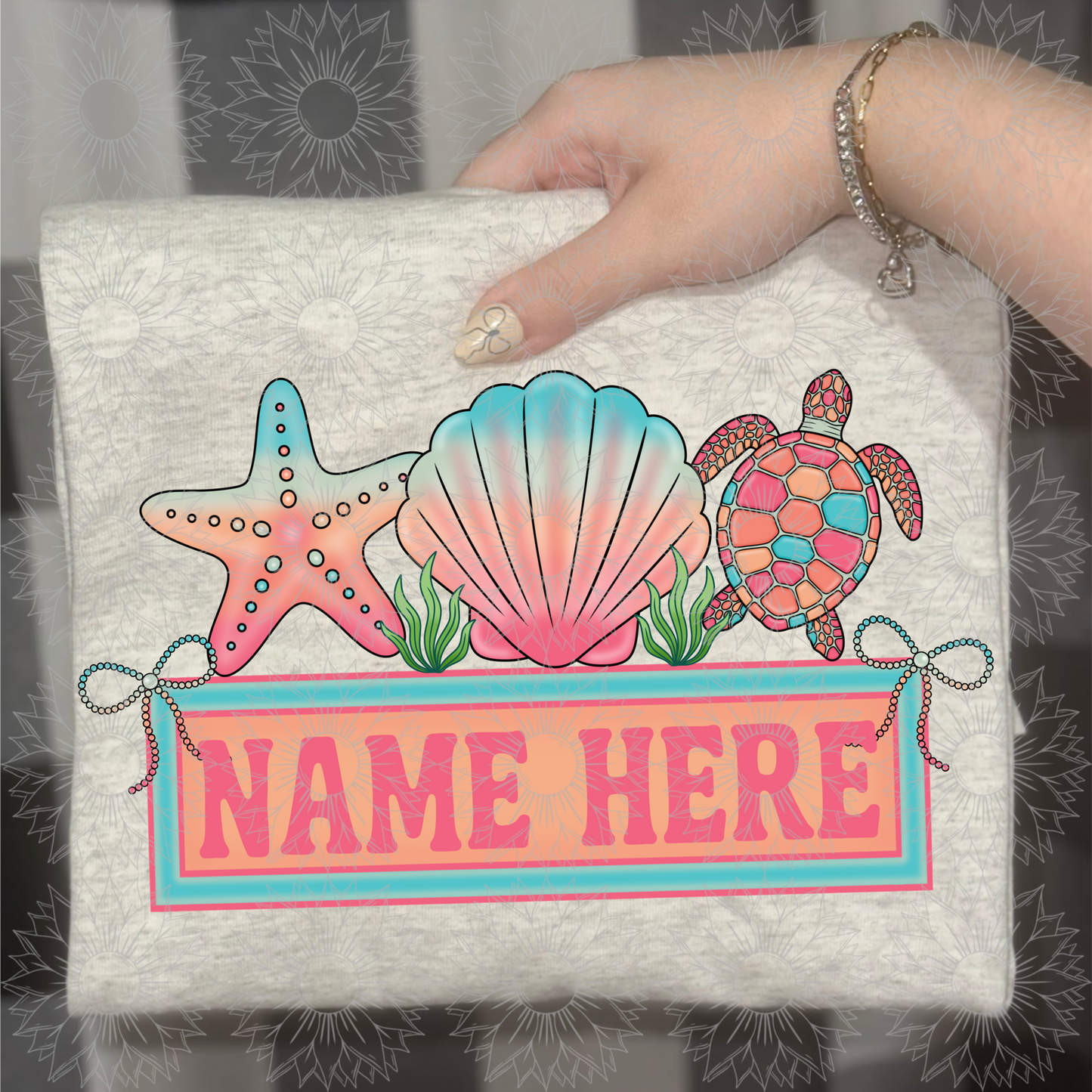 Sea Bow Name Plate Summer Vibes
