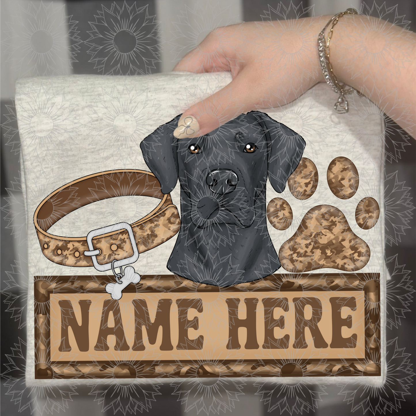 Great Dane Name Plate Camo