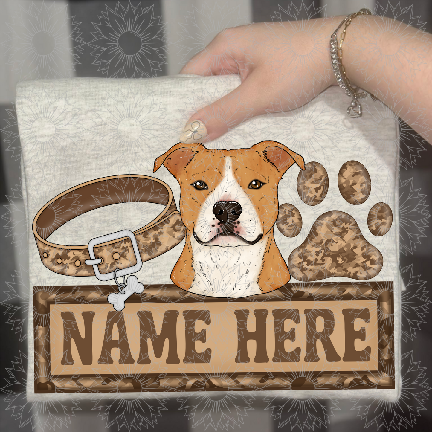 Pitbull Name Plate Camo