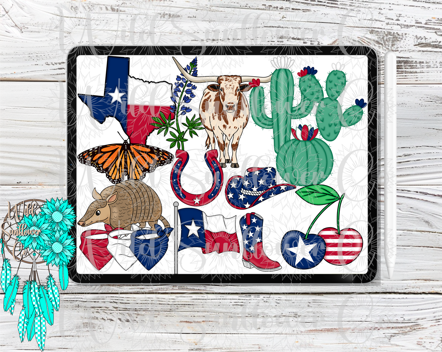 Texas Clipart Set