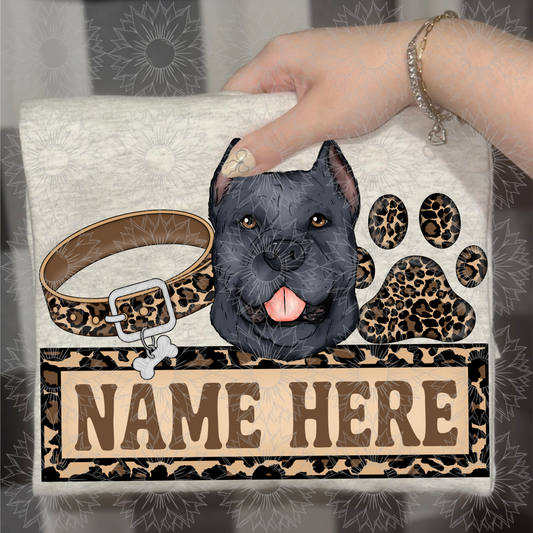 Cane Corso Name Plate Cheetah