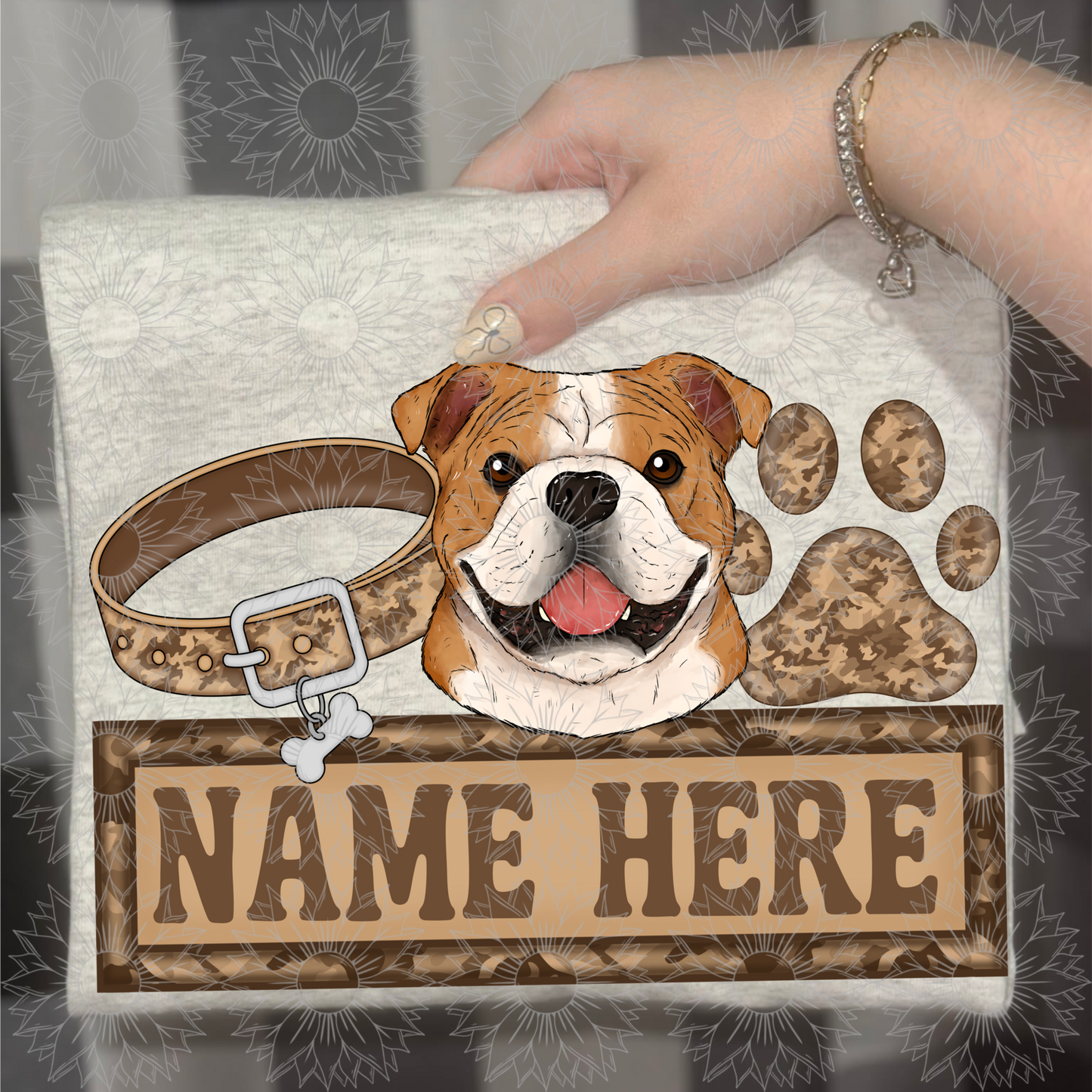 Bulldog Name Plate Camo