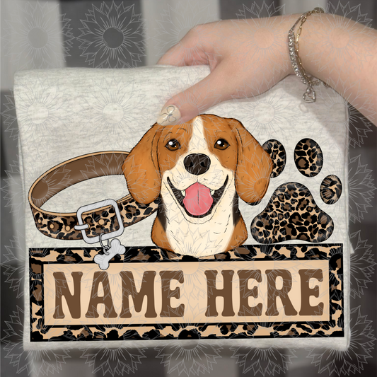 Beagle Name Plate Cheetah