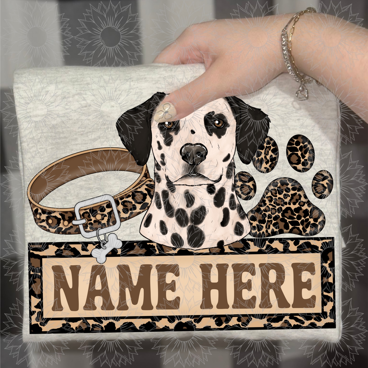 Dalmatian Name Plate Cheetah
