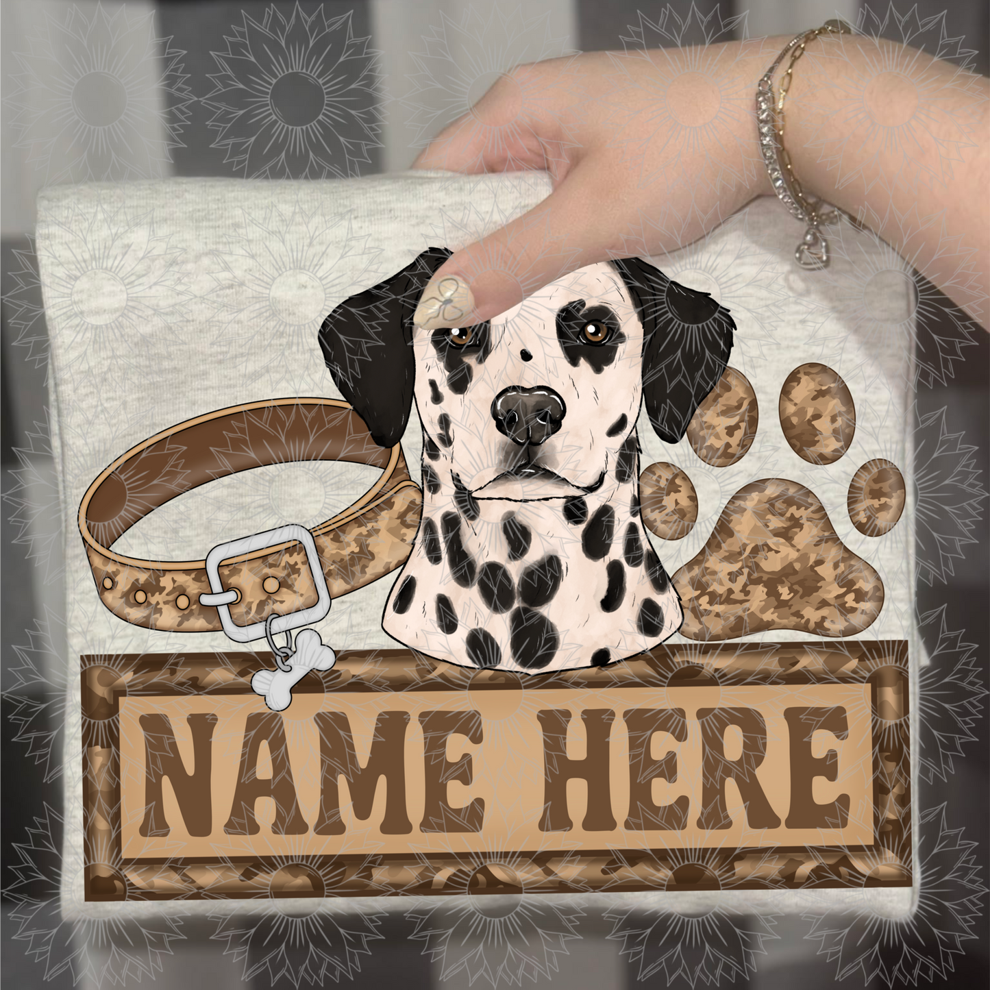 Dalmatian Name Plate Camo