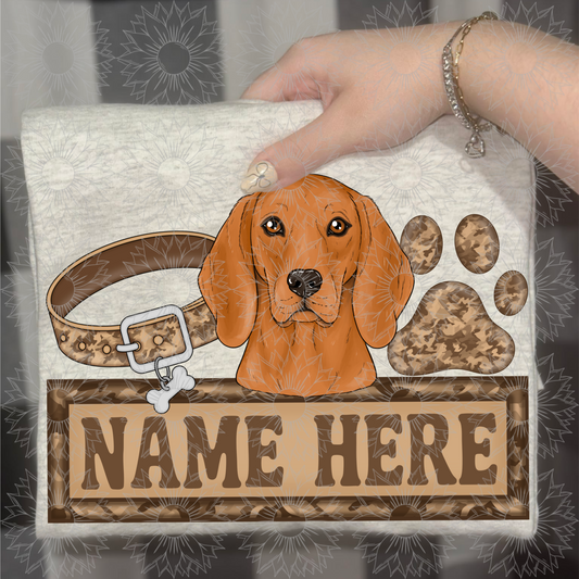 Coon Hound Name Plate Camo