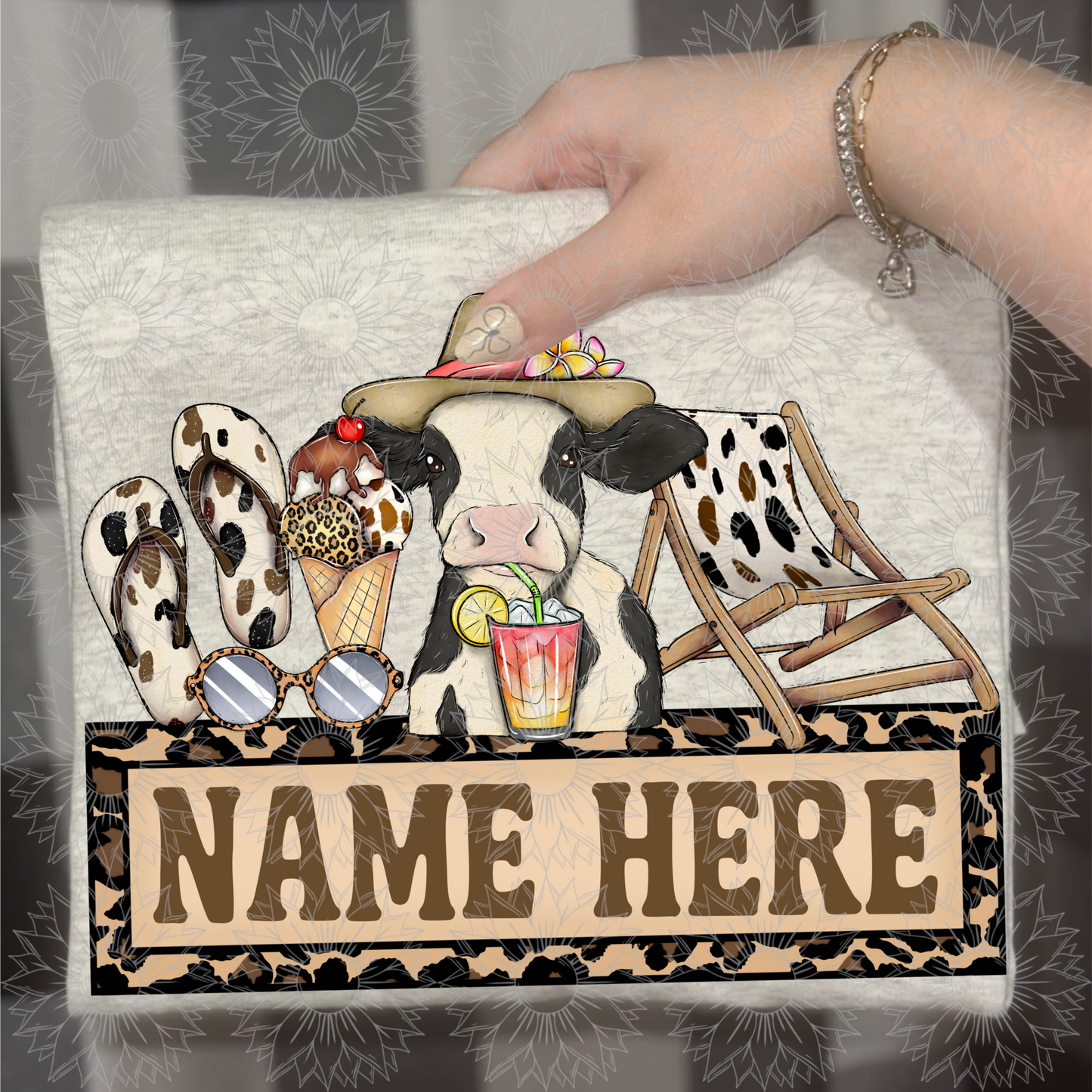 Cowgirl Summer Name Plate