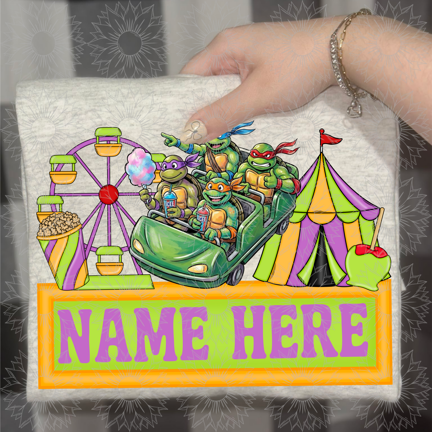 Cowabunga Carnival Name Plate