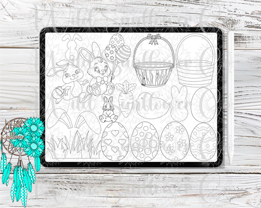 Easter Procreate Stamps