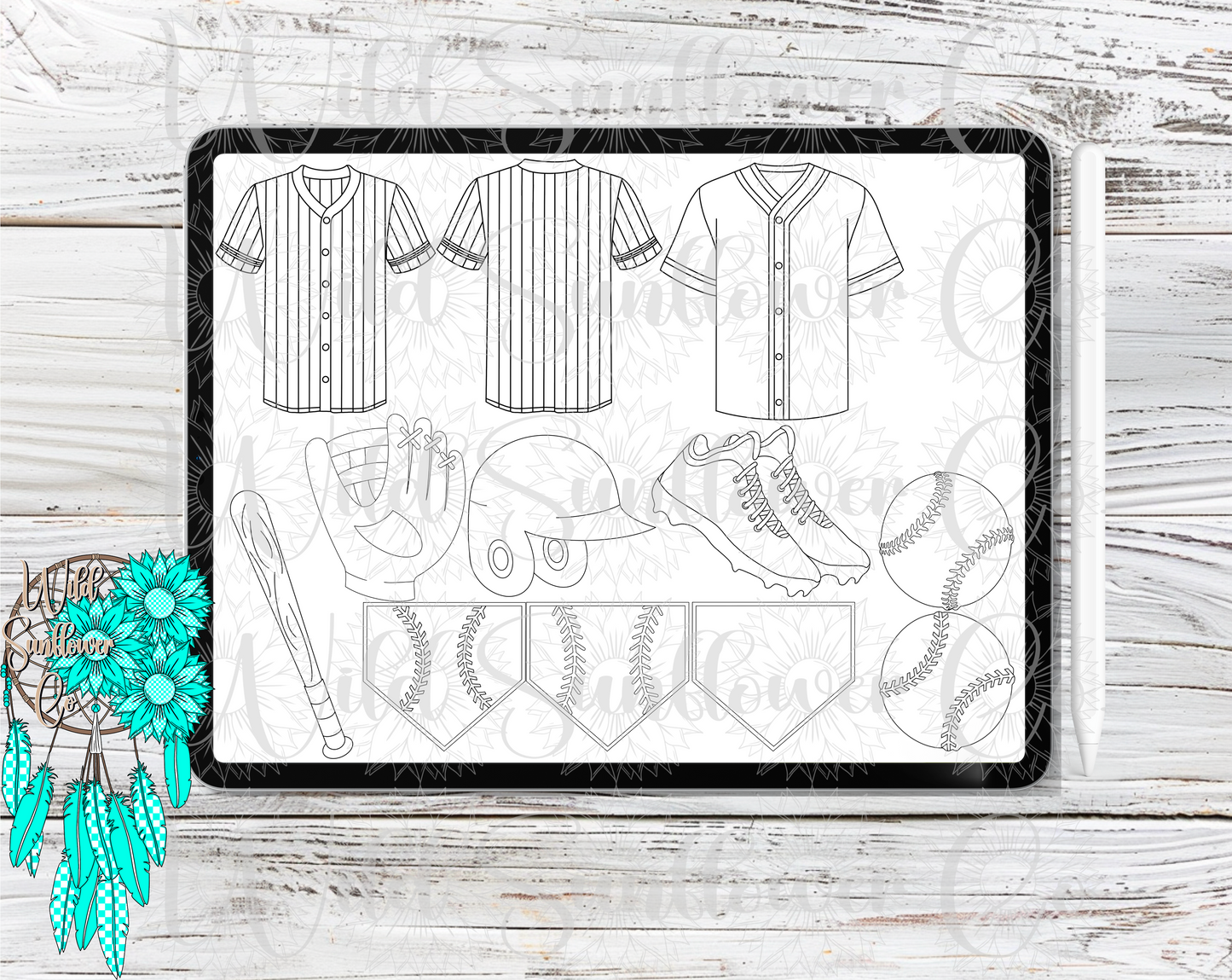 Baseball/Softball Procreate Stamps