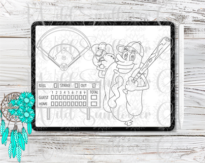 Baseball/Softball Procreate Stamps