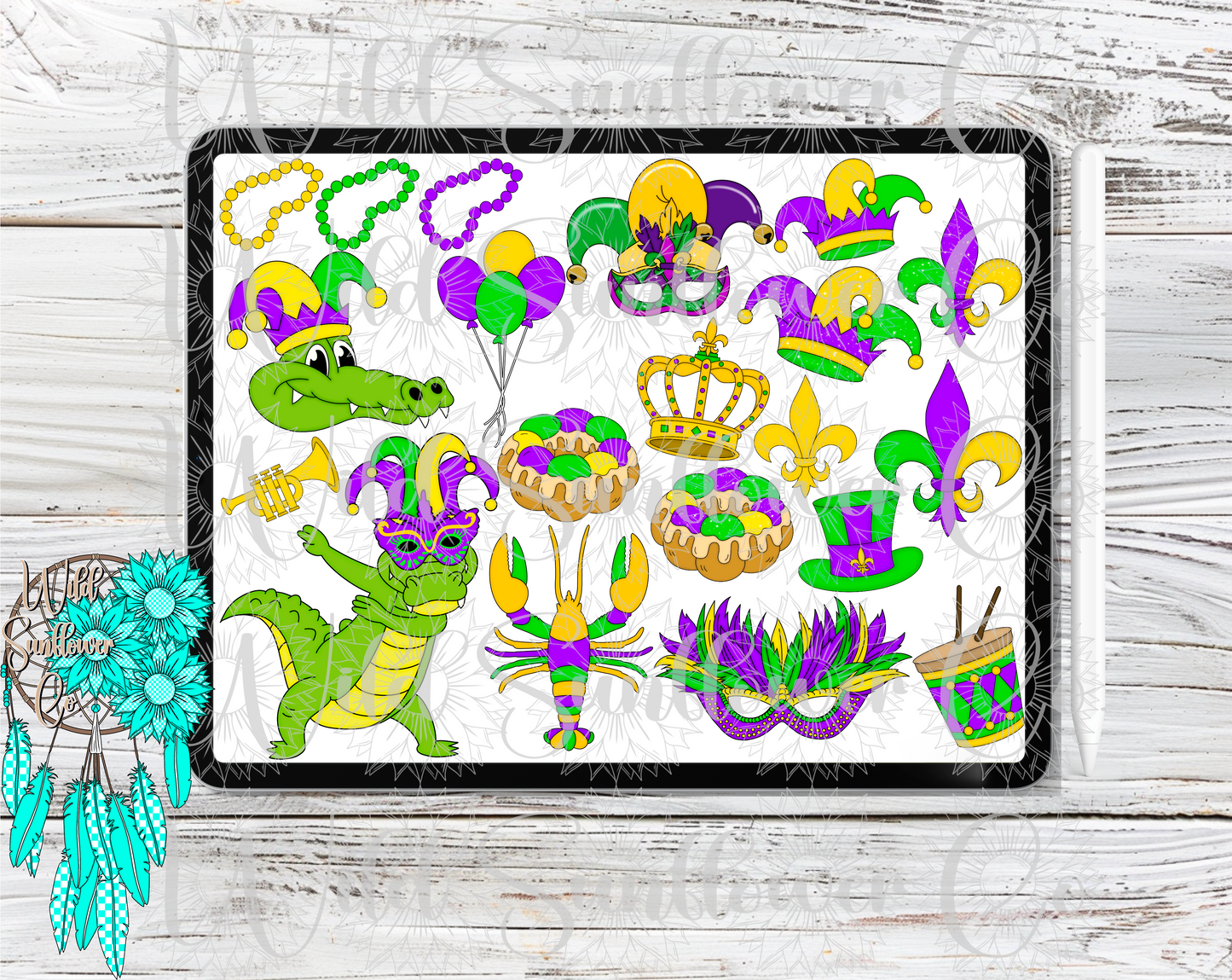 Mardi Gras Clipart Set