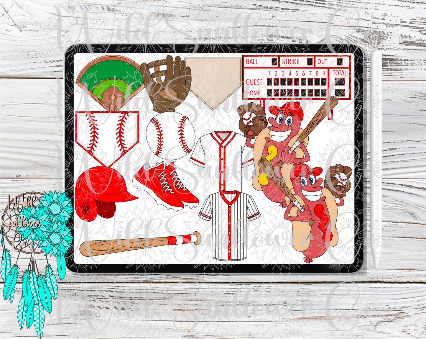 Baseball Clipart Set