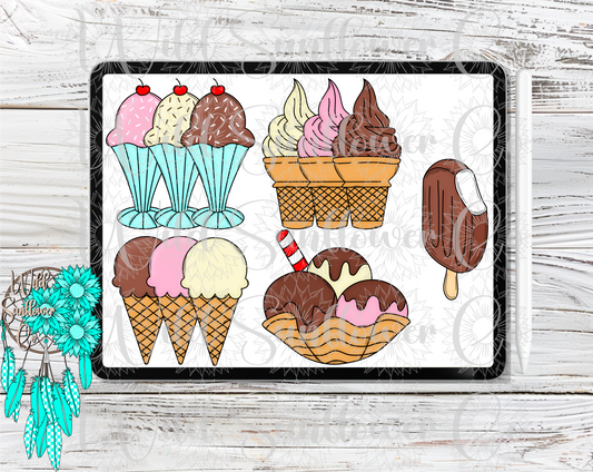 Ice Cream Clipart Set
