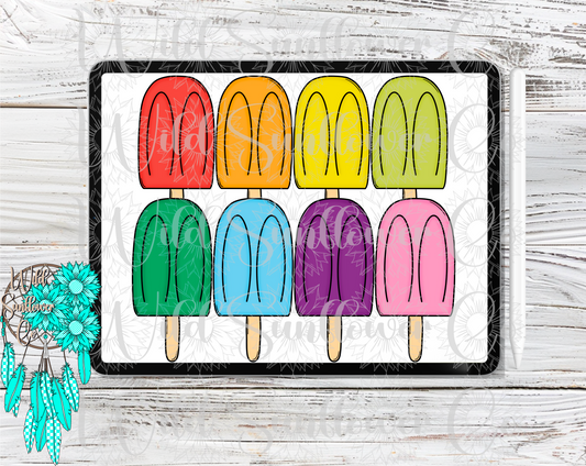 Popsicles Clipart Set