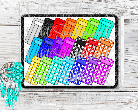 Lounge Float Clipart Set