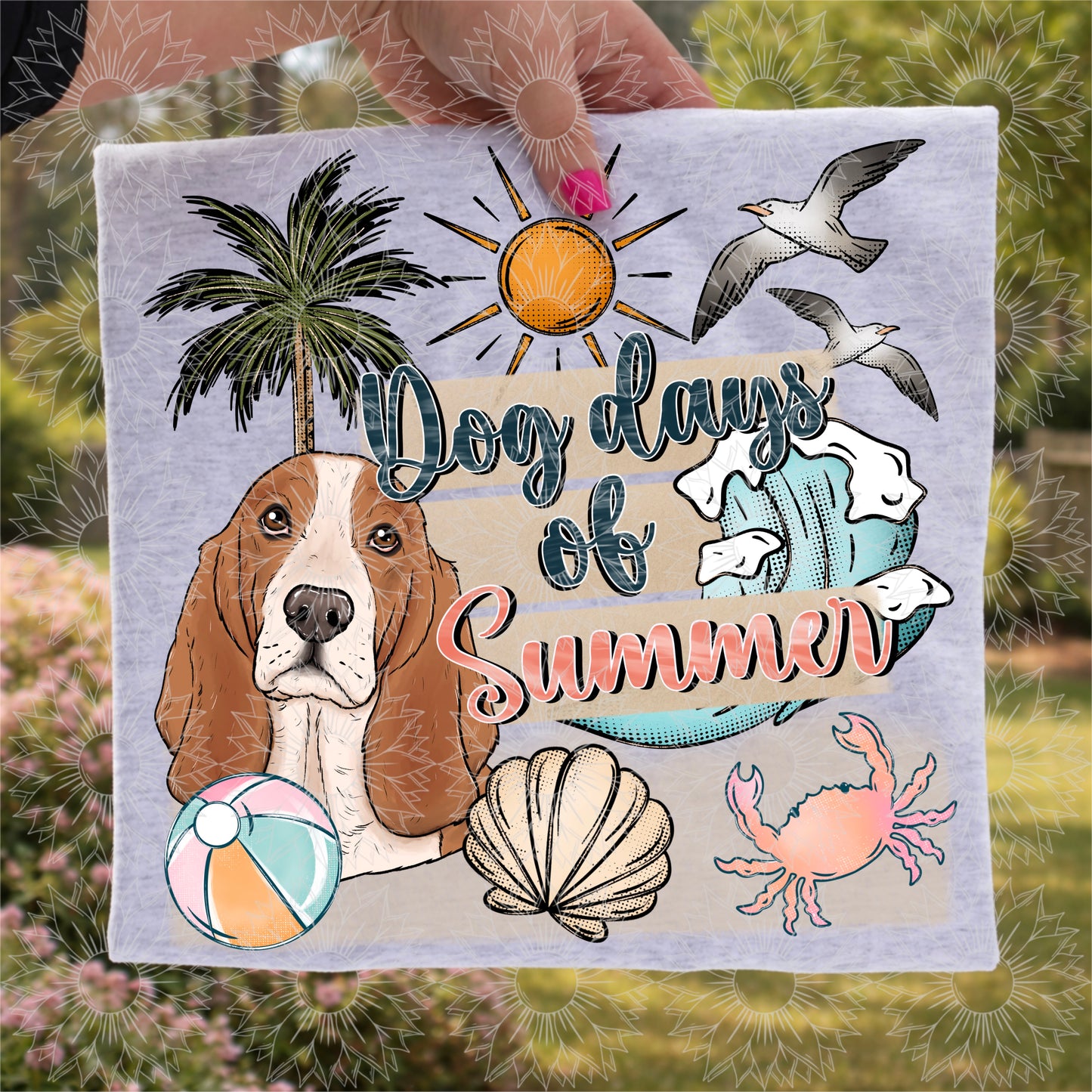 Dog Days of Summer Basset Hound