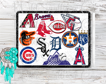 Baseball Logos Clipart Set