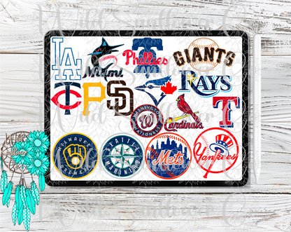 Baseball Logos Clipart Set