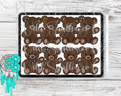Print Mama/Baby Bears Clipart Set