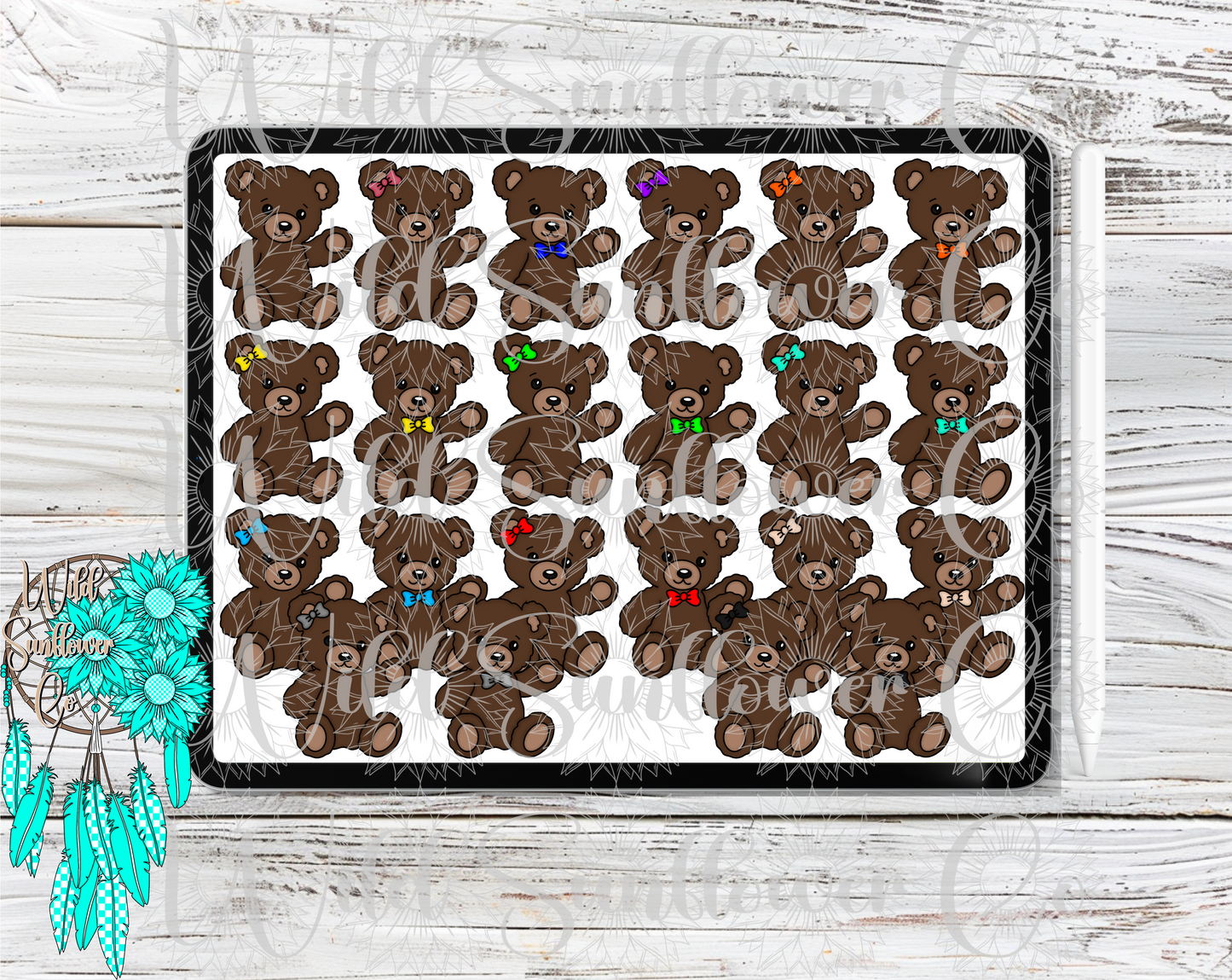 Mama/Baby Bears Clipart Set