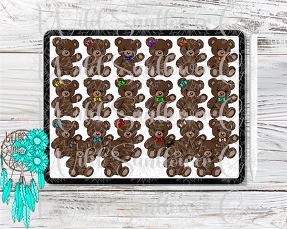 Mama/Baby Bears Clipart Set
