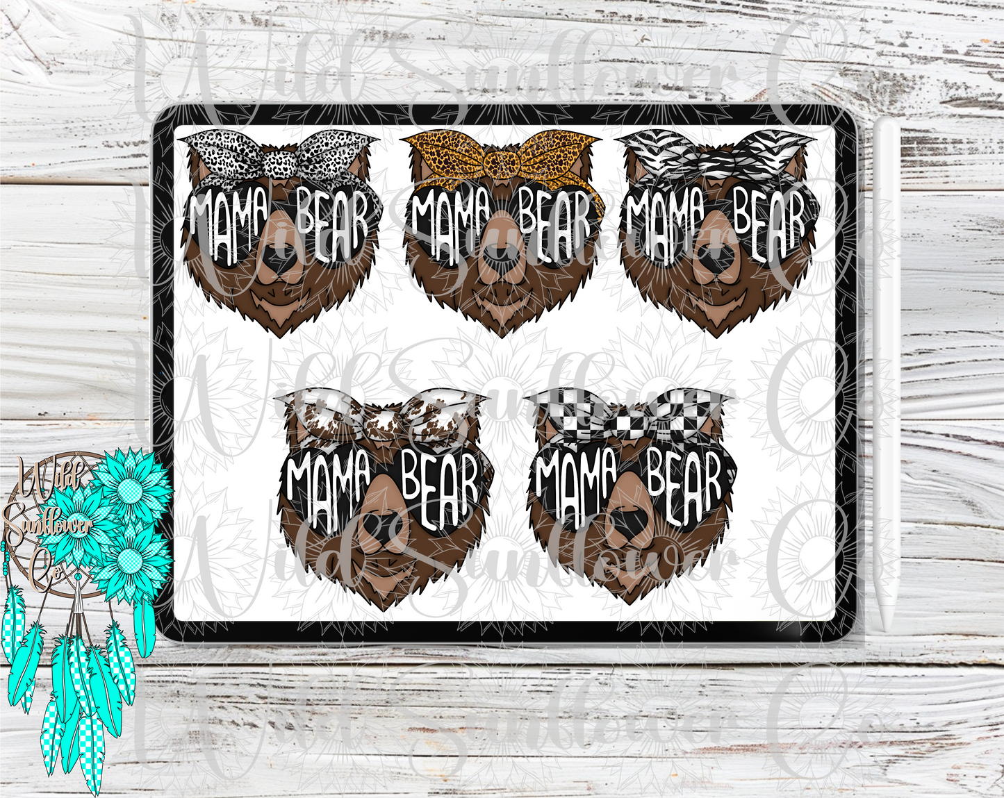Print Mama/Baby Bears Clipart Set