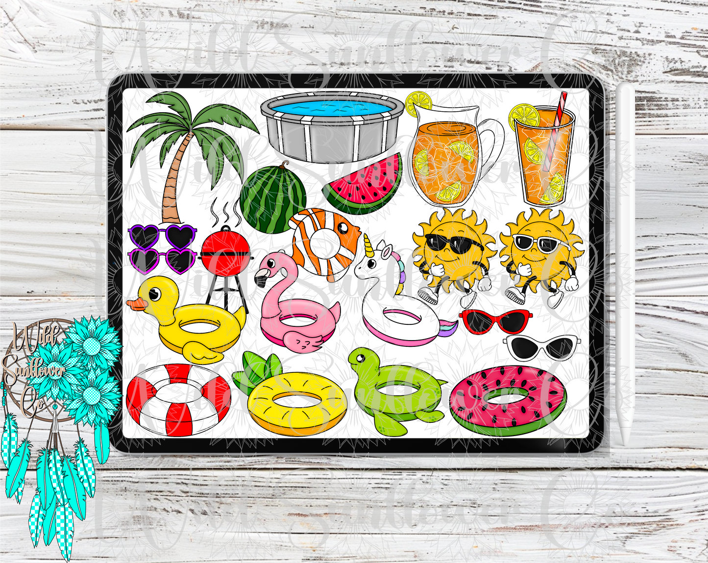 Summer Vibes Clipart Set