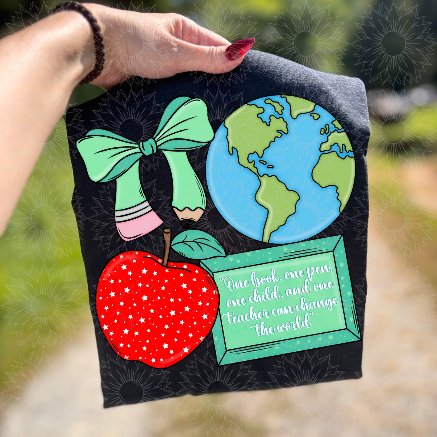Teacher Quote Green