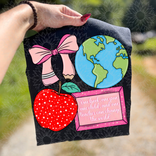 Teacher Quote Pink