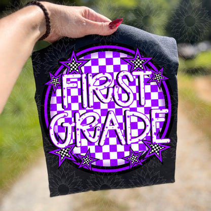 Checkered Star First Grade