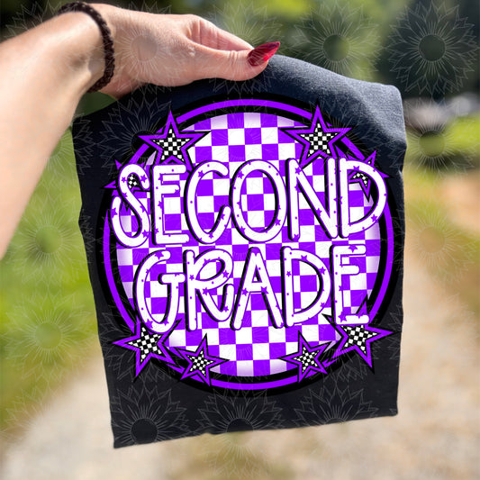 Checkered Star Second Grade