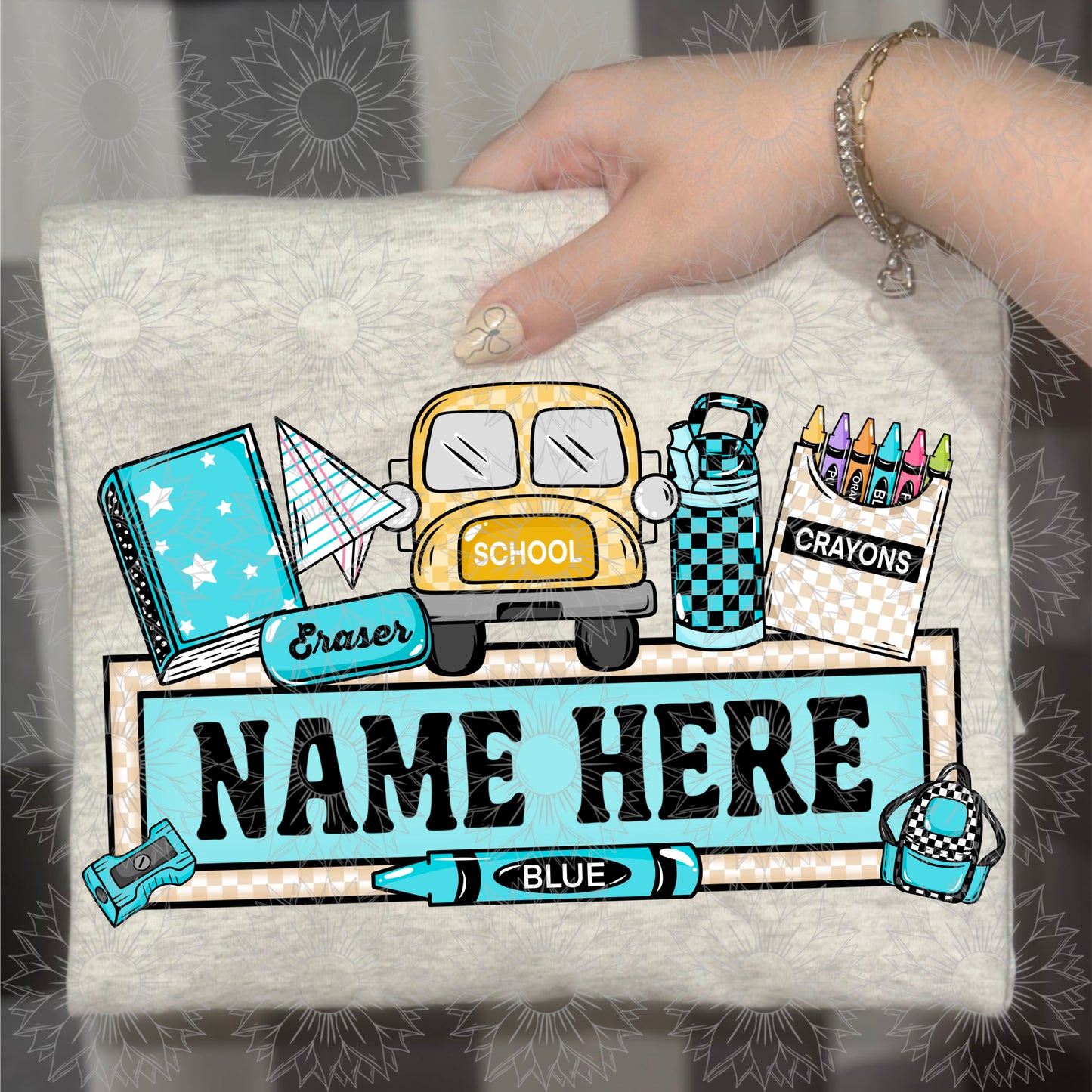 Back To School Boy Name Plate
