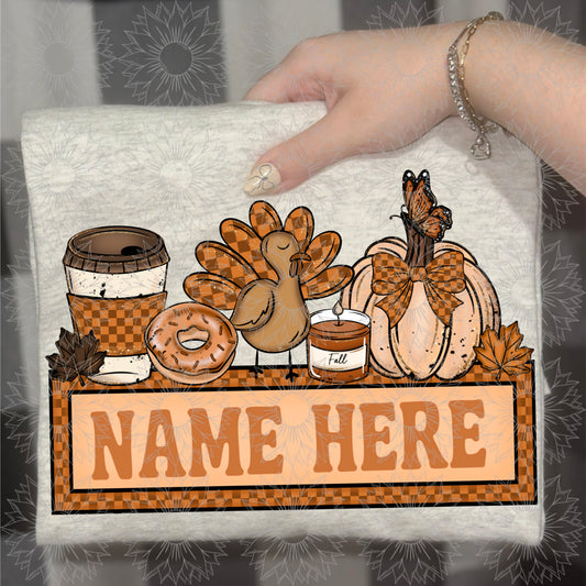 Fall Coffee Vibes Name Plate