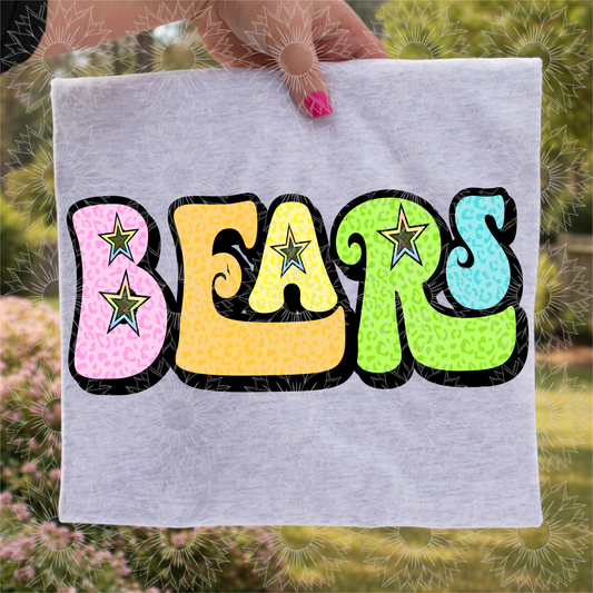 Retro Leopard Bears